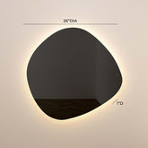 Phoebe LED Black Tinted Wall Mirror Model: TOV-C68794